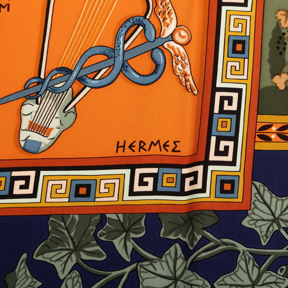 HERMES Authentic Black Silk Scarf - Picture 3 of 7